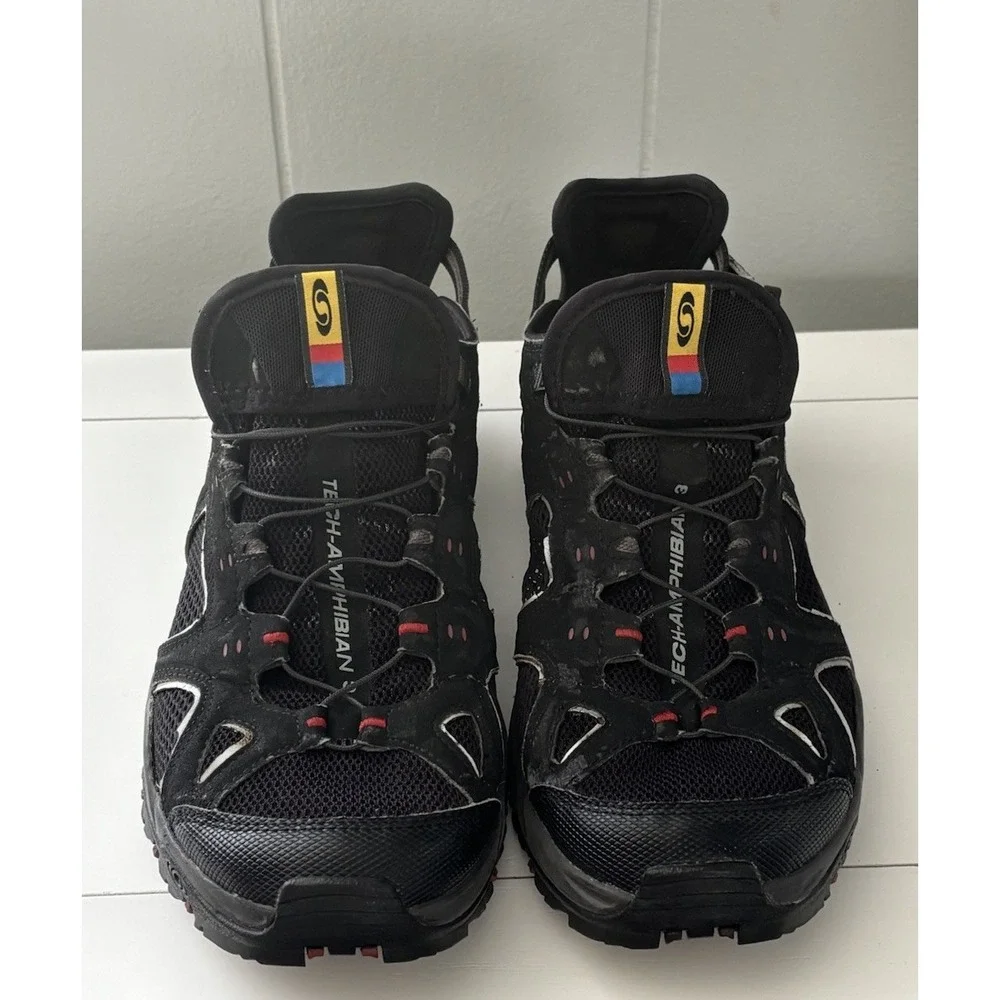 Salomon Techamphibian 3 Men's Water Shoes US 8 1/3 Black Contagrip Hiking Sandal